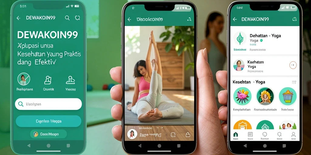 Antarmuka aplikasi DEWAKOIN99 untuk latihan Yoga yang menyenangkan.