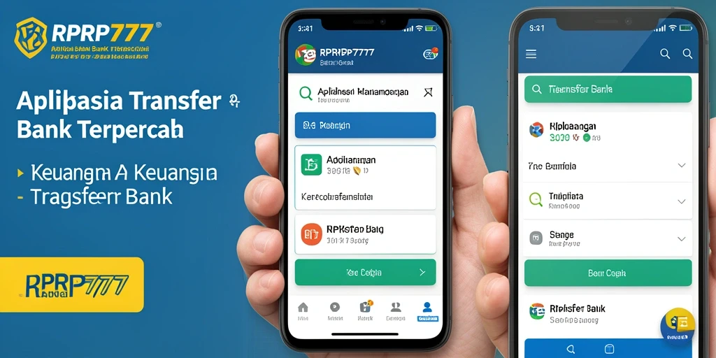 Antarmuka aplikasi RPRP777 untuk proses Transfer Bank yang mudah.