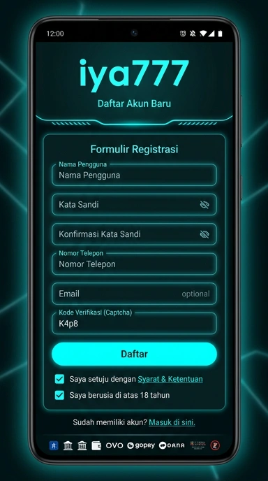 Panduan Daftar Akun Baru iya777 untuk Android